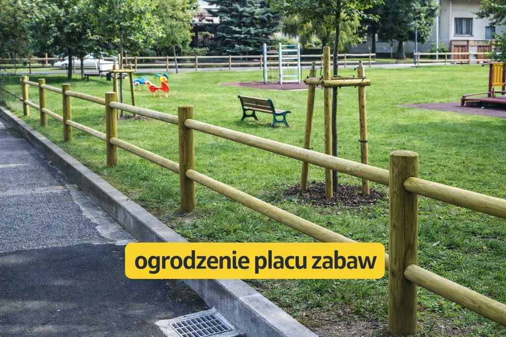 Ogrodzenie Drewniane Padok Zagroda Płot z Bali Lonżownik