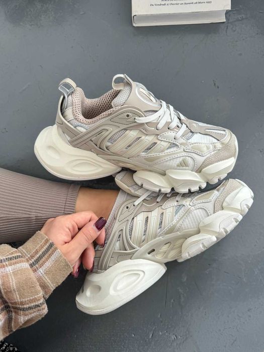 Кроссовки Женские Adidas Vento XLG Runner Deluxe Beige White / Кросівки Жіночі Венто
