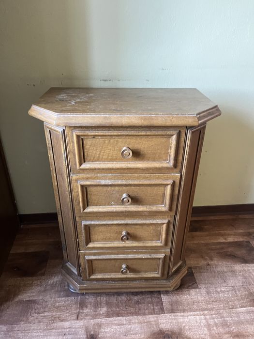 Trzy komody drewniane retro