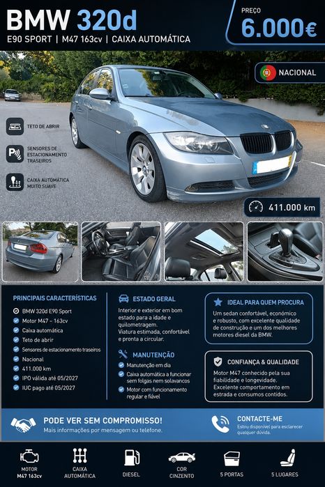 BMW E90 320d 163 hp