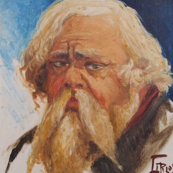 Pintura emoldurada, datada e assinada