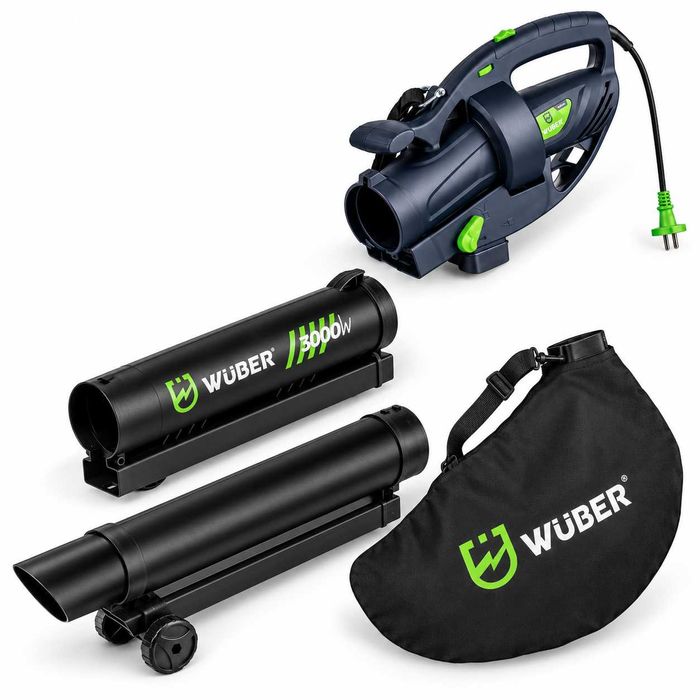 Dmuchawa Odkurzacz do Liści WUBER 3000W Rozdrabniacz Elektryczna NÓWKA