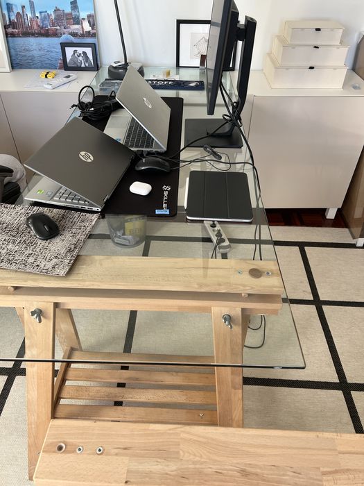 Vidro para secretaria 180x70cm