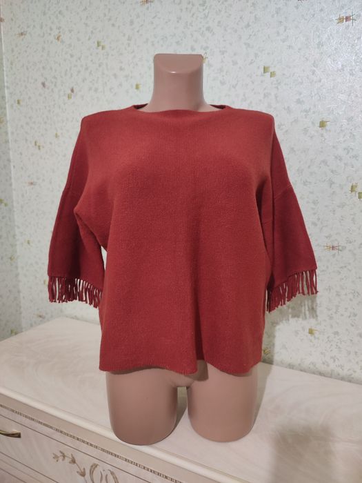 Продам теплую кофту свитер с коротким рукавом женская р М