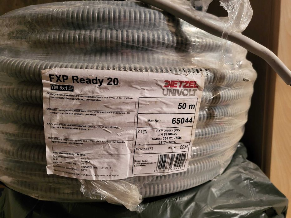 Peszel z okablowaniem YM 5x1,5