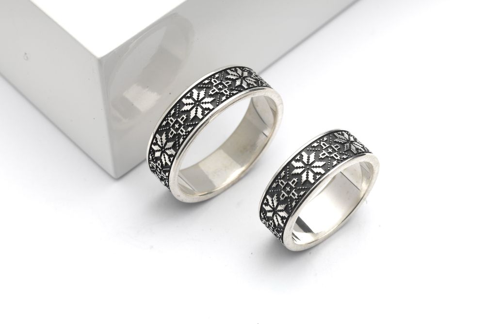 Срібні обручки ВИШИВАНКИ