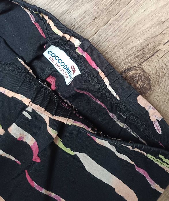 Spodnie coccodrillo 158 cętkowane legginsy