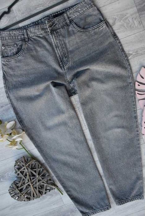 *Lefties* jeansy denim woman szare nowe_44