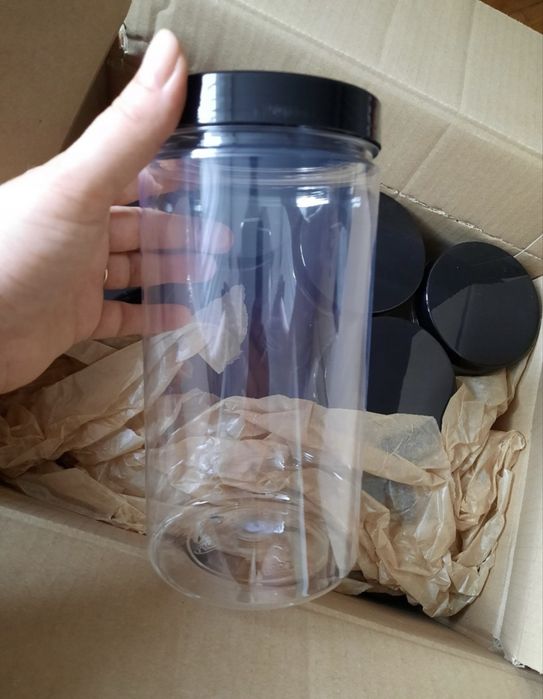 Pojemniki PET 1,5l na żywność makaron mąkę 12 szt