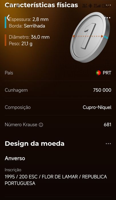 Moedas antigas Portugal