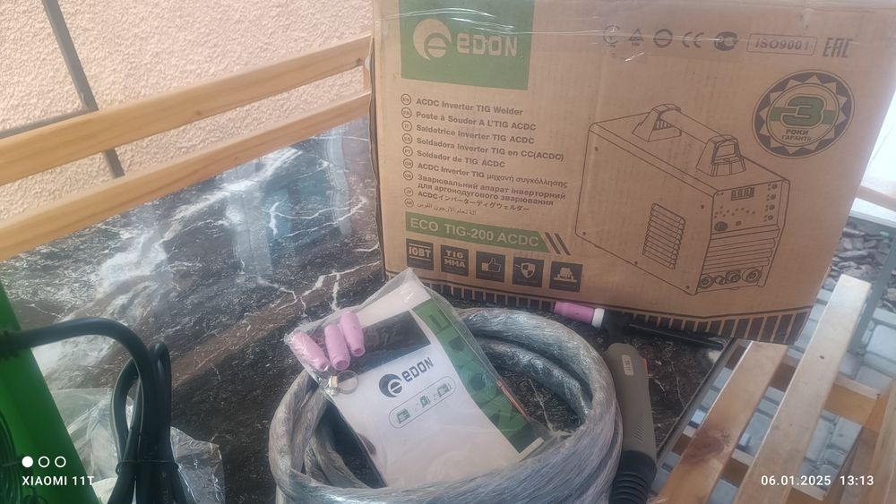 Аргонодуговий зварювальний апарат Edon Eco Pulsetig-200 AC/DC