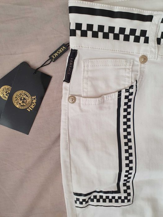 NOWE spodnie jeansowe Versace jeansy damskie 30 meduza grecka sztos