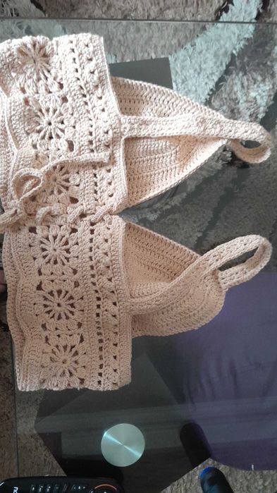 Tops croché feitos à mão