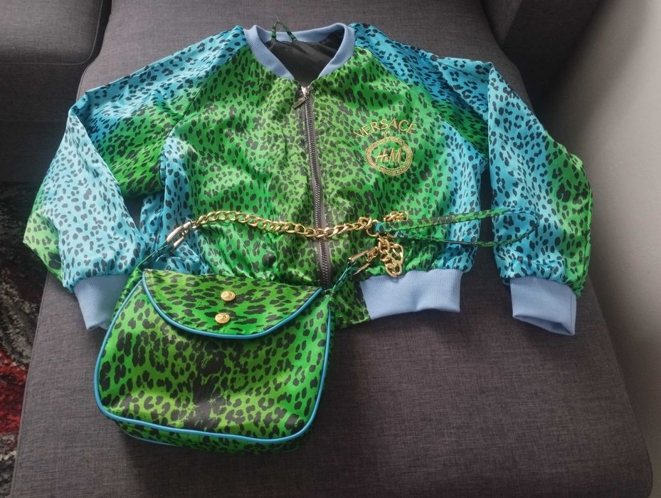 Kurtka bomberka + torebka Versace for H&M