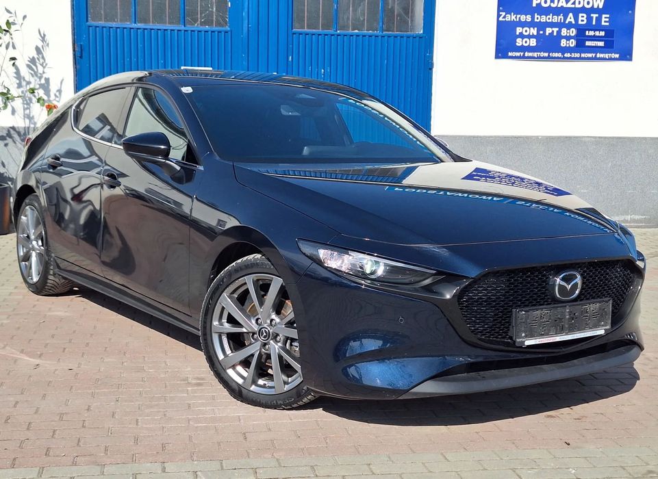 Mazda 3 gwarancja przebiegu, navi, full LED, kamera, headup