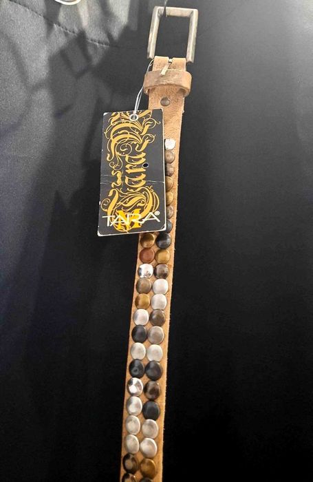 Nowy pasek – Tara, 120 cm, styl - nabijany pinezkami