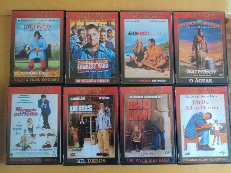 coleção dvd Adam Sandler