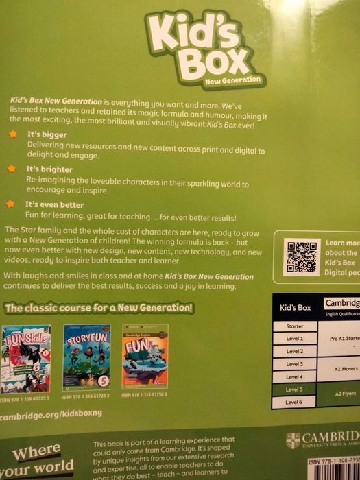 Livro inglês cambridge Kids Box