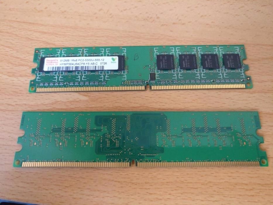 Memorias PC 2x512MB dual channel ddr2