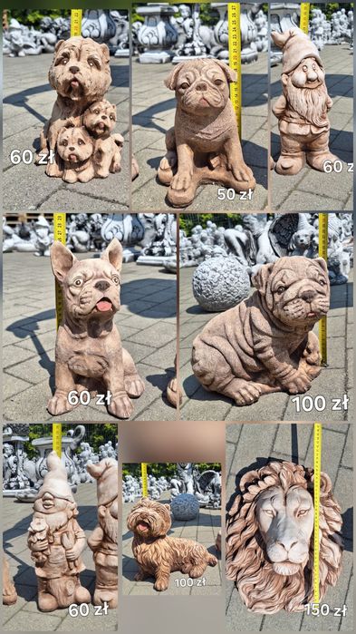 Figury, donice, kolumny betonowe