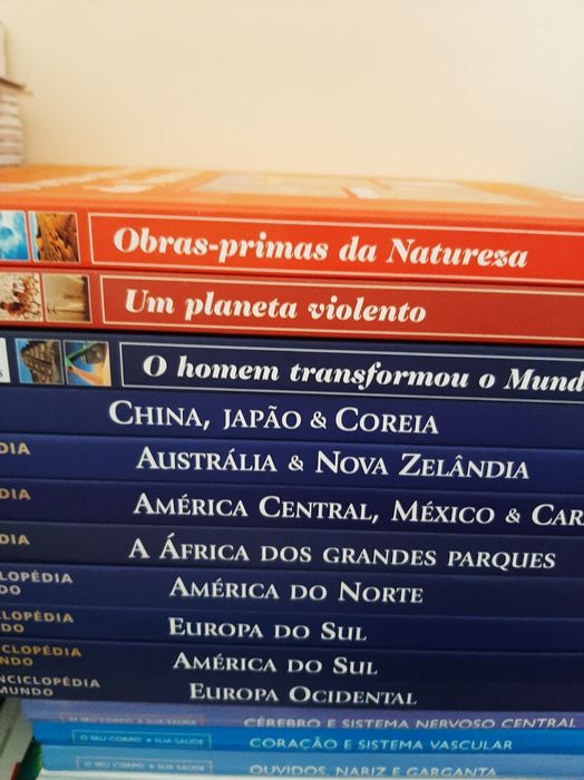 Enciclopédia sobre a terra e o mundo.  Excelente apoio de estudo