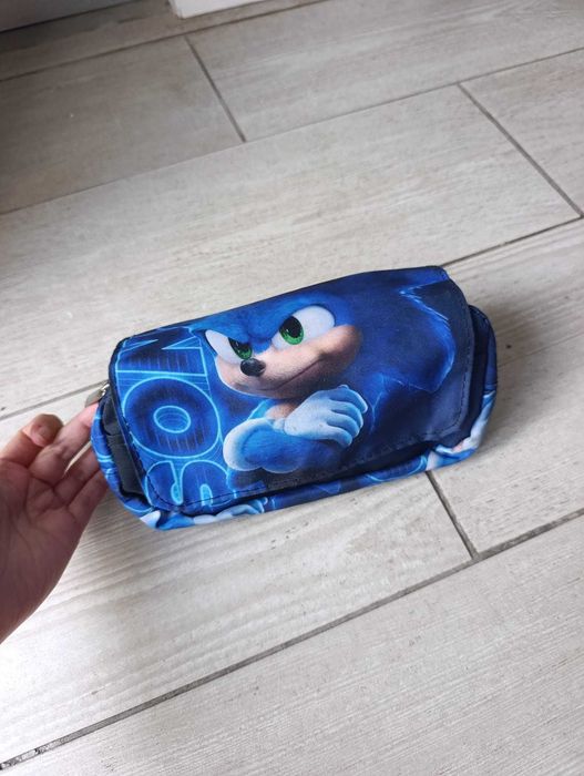 Mochila Sonic Conjunto Escolar Mochila + Lancheira + Estojo