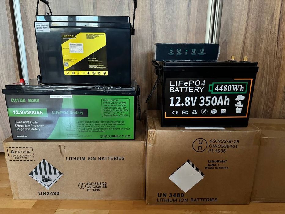 Акумулятор LiFePO4 12V 200Ah 300ах 350Ah BMS В наявності 12/180 з usb