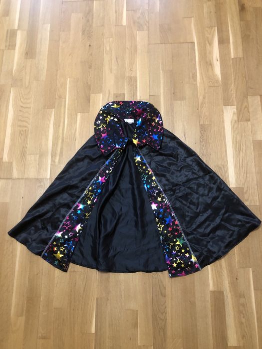 Плащ чорний дитячий карнавальний новорічний мантія костюм чарівника