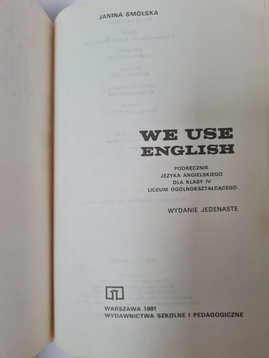 We use english - Książka