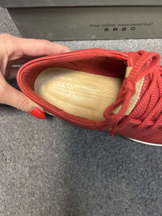 Ecco S Lite Damskie Buty Do Golfa Tomato Racer