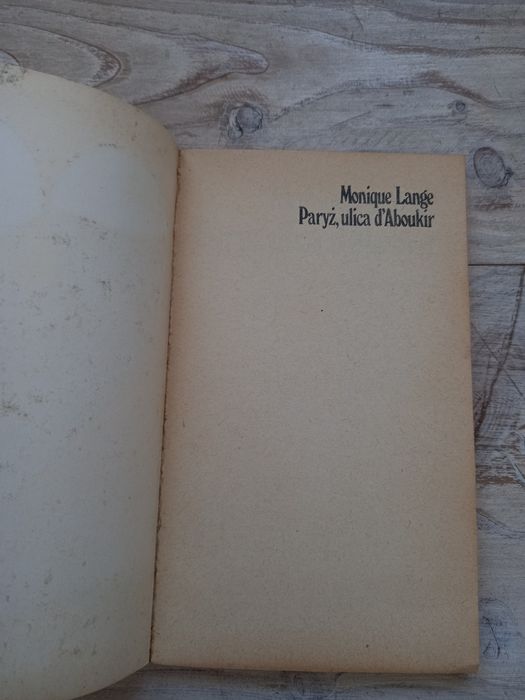 Paryż ulica d'Aboukir Monique Lange 1962