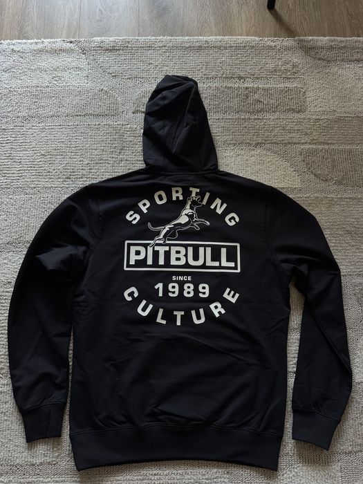 Bluza z kapturem męska Pitbull M czarna