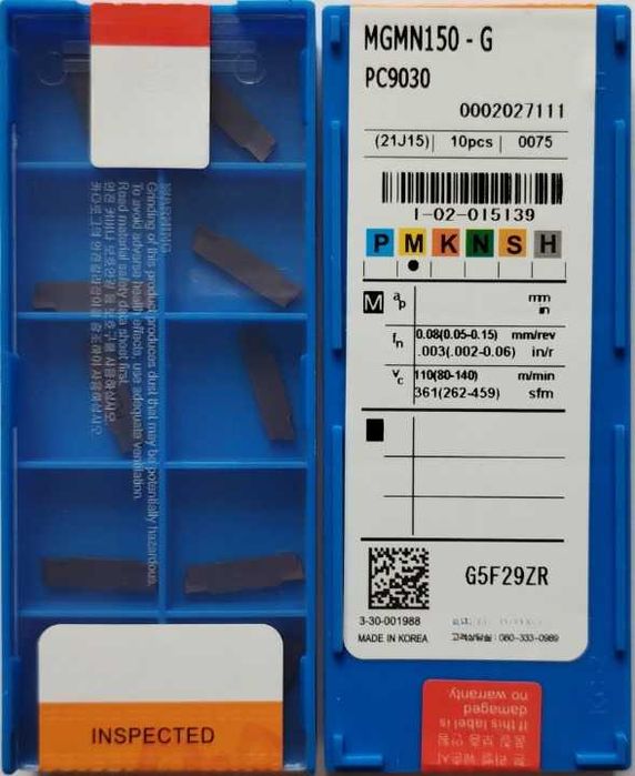 MGMN 150 PC9030  Płytki tokarskie przecinak