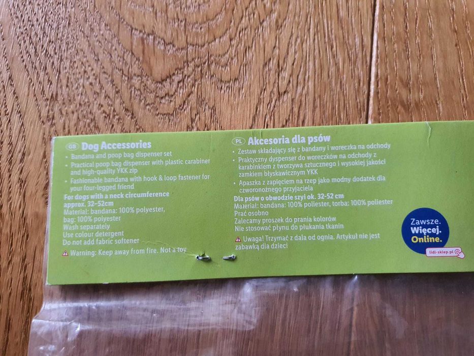 Zestaw dla psa - bandama+ woreczek na odchody/dyspenser