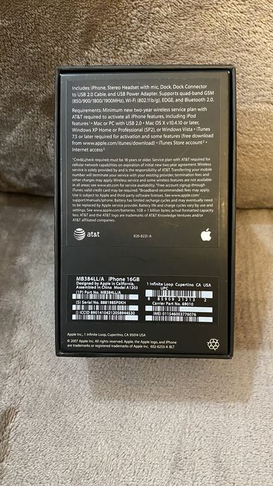 iphone 1  geração 2G  (colecionador)