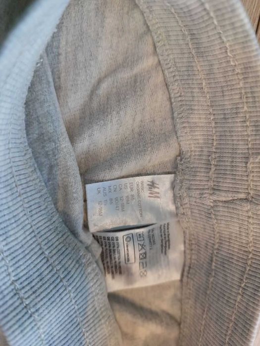 Spodnie dzieciece joggersy H&M 86  2 szt