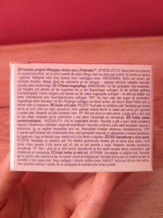 Podwójny program liftingujący okolice oczy z Protinolem Anew 2x10ml.