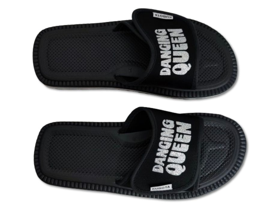 Piankowe klapki Kubota - Rzep Rozmiar 39 - Dancing Queen