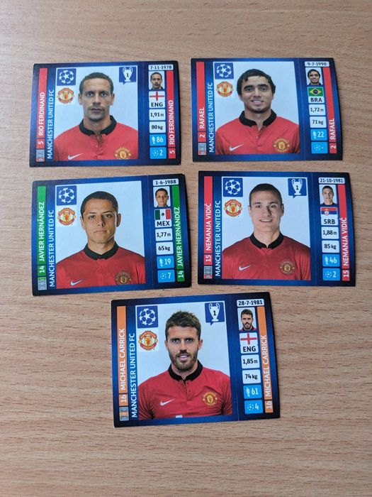 Колекційні картки Panini ЛЧ 2014 Manchester United