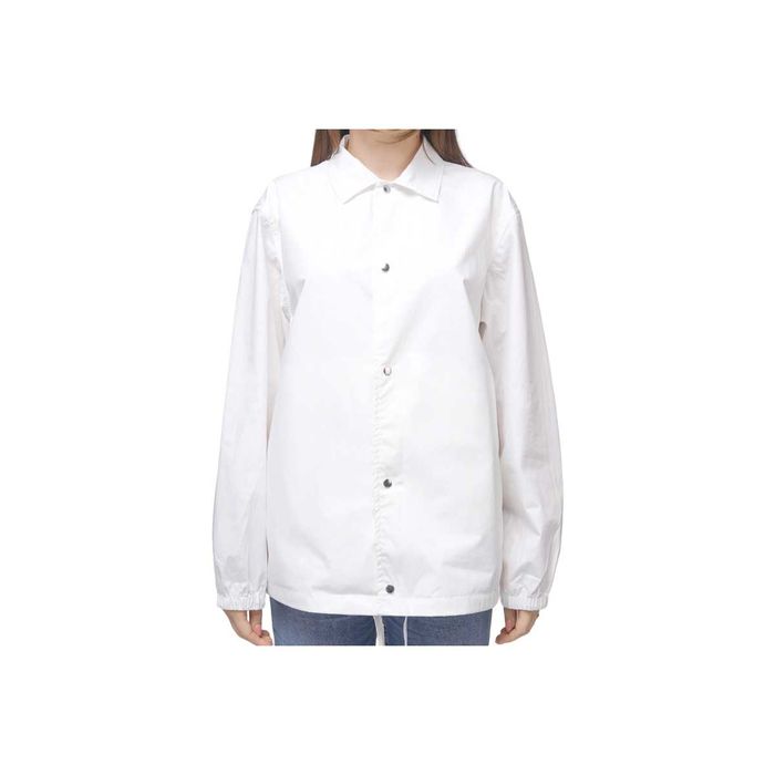 Куртка Jil Sander Logo Print Back Coach Jacket White