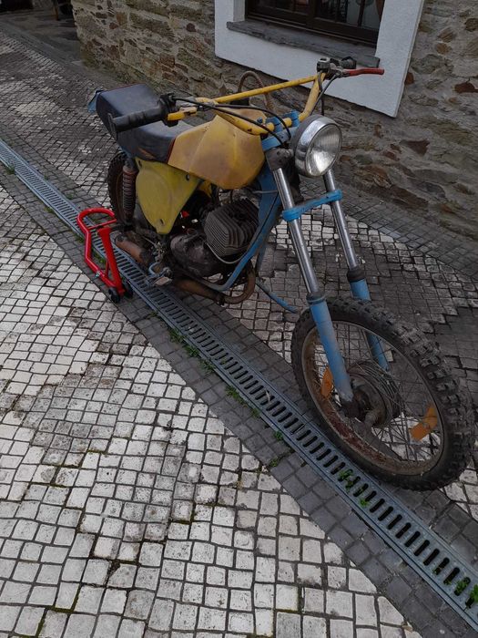 velocípede com motor casal de 5 velocidades adaptado para cross