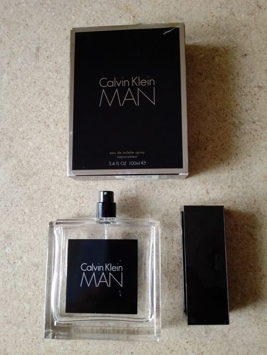 Butelka flakon po perfumach Calvin Klein Man 100 ml opakowanie