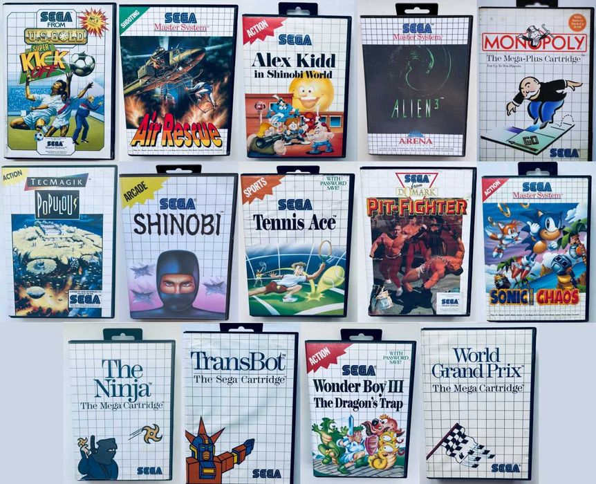 Ігри Dreamcast, Saturn, Game Gear, Genesis, Mega Drive, Master System