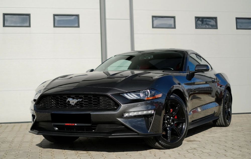 Ford Mustang 2.3 Eco Boost / 290KM / Czerwone Skóry / Bogate Wyposażenie /