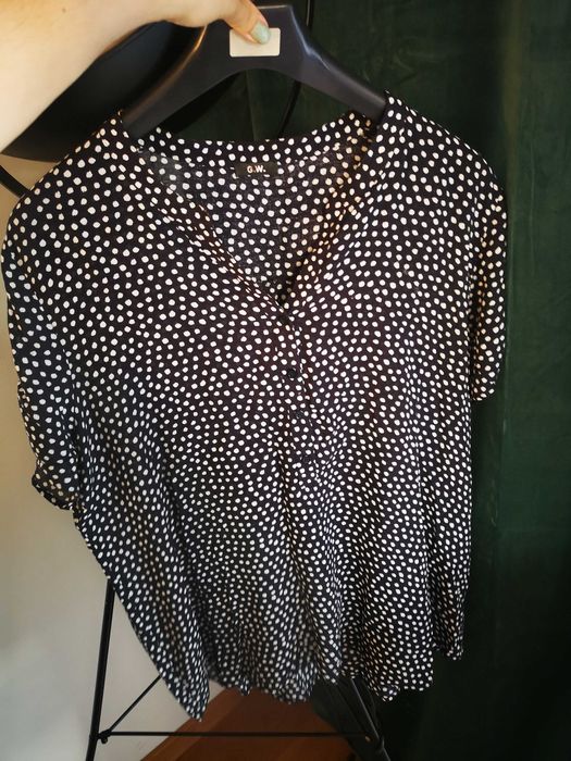 G.W. Gerry Weber koszula czarna w grochy r. 44