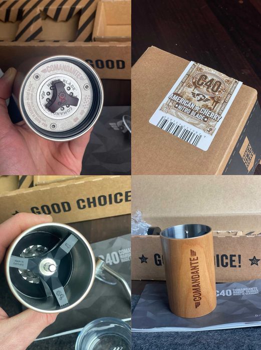 Młynek Comandante C40 MK4 Nitro Blade-American Cherry Grinder