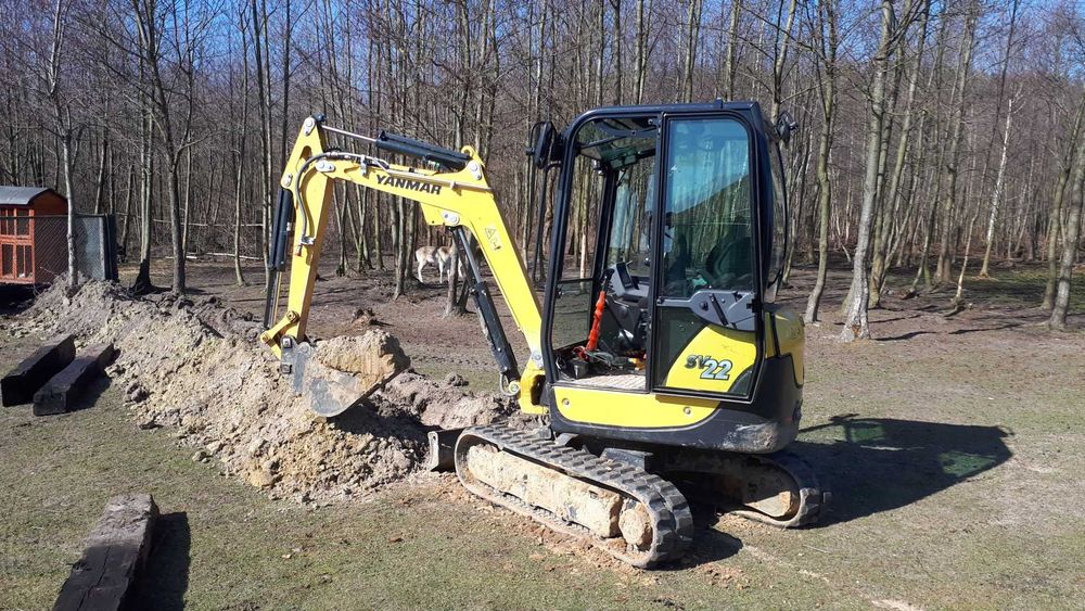 Usługi Minikoparką, koparka, wiertnica, odwierty, roboty ziemne