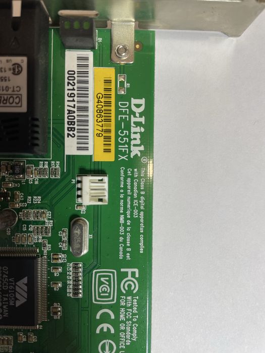 Мережевий адаптер 100Base-FX Fast Ethernet для шини PCI