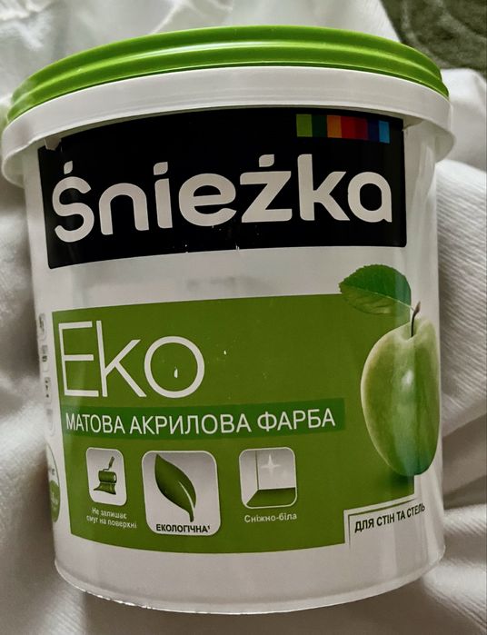 Емаль Sniezka белая