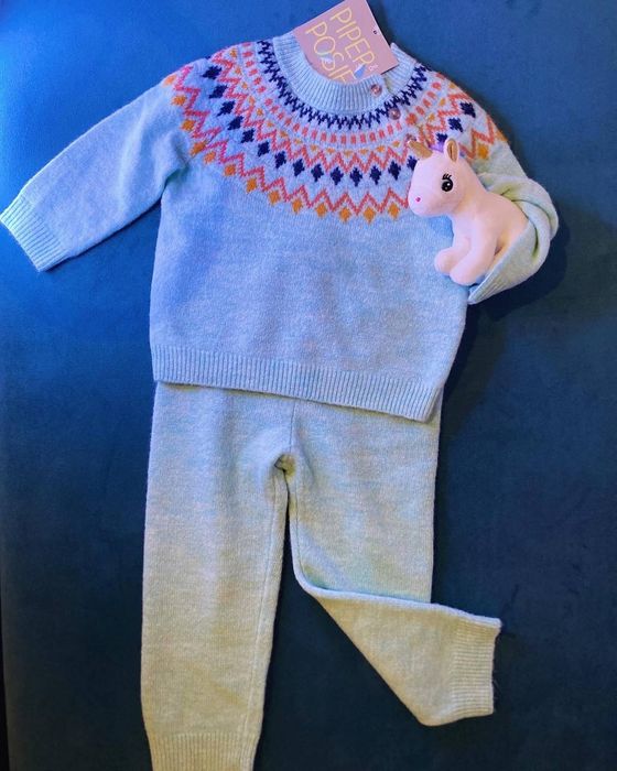 Костюмчик в'язаний Piper&Posie.Розмір 3-6 м (68см)